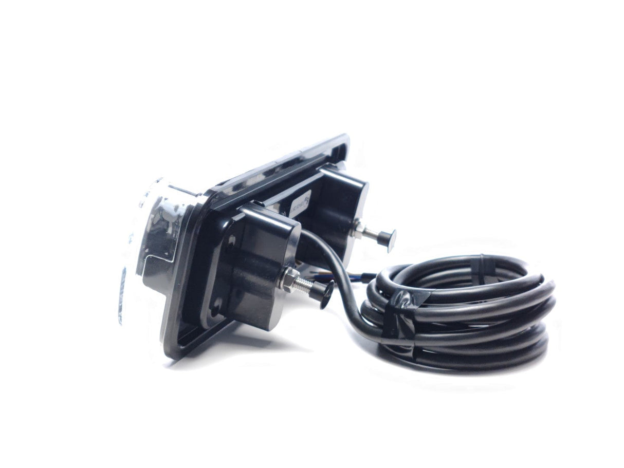 Fanale posteriore LED 5 funzioni con prisma trasparente 12/24V