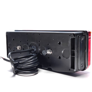 Zadné svetlo s 3-uholníkovým odrazovým sklom, 7 funkcií, LED pozičné