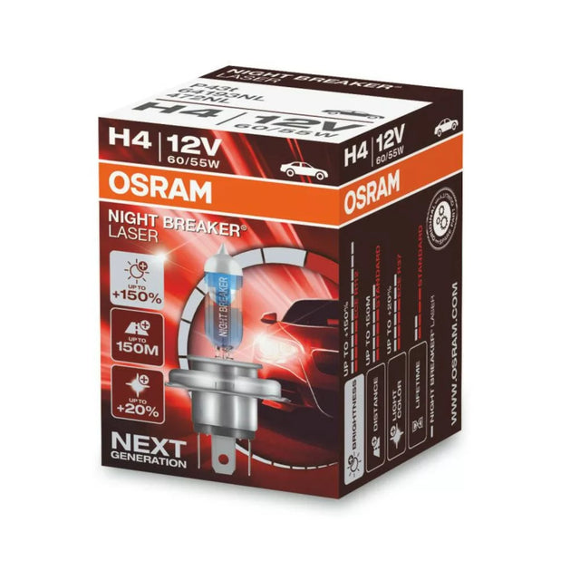 Osram H4 Halogen-Scheinwerferlampe – Verschiedene Ausführungen für PKW und LKW