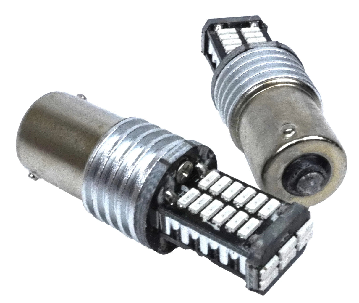 Coppia di lampadine SMD LED con attacco Ba15s