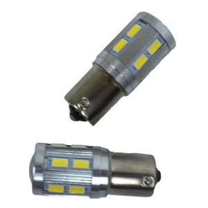 Coppia di lampadine SMD LED con attacco Ba15s
