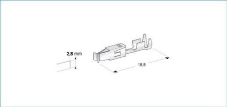 Terminale per cavo per connettore lampada – Versione maschio e femmina