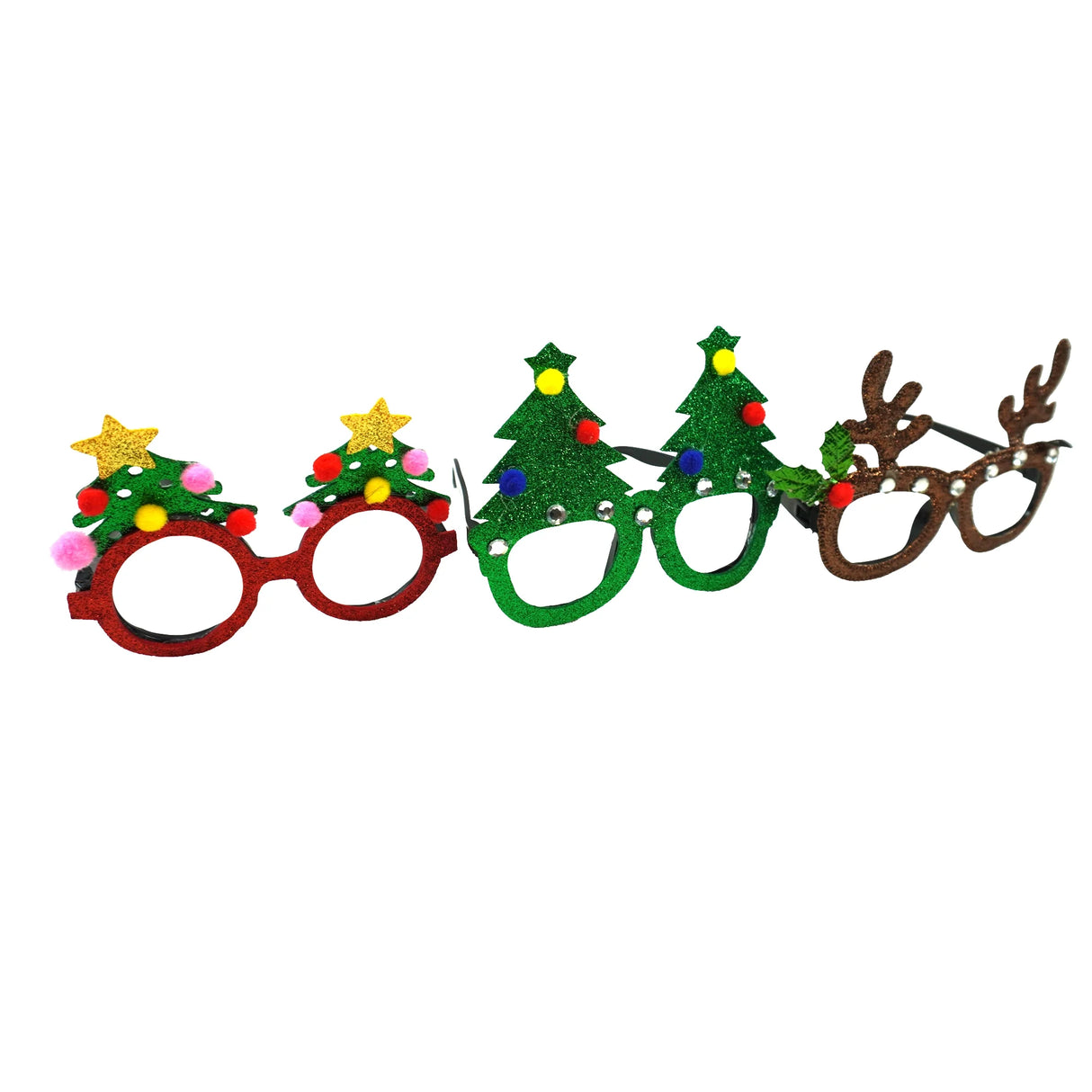 Lustige Weihnachts-Partybrille – Verschiedene festliche Designs
