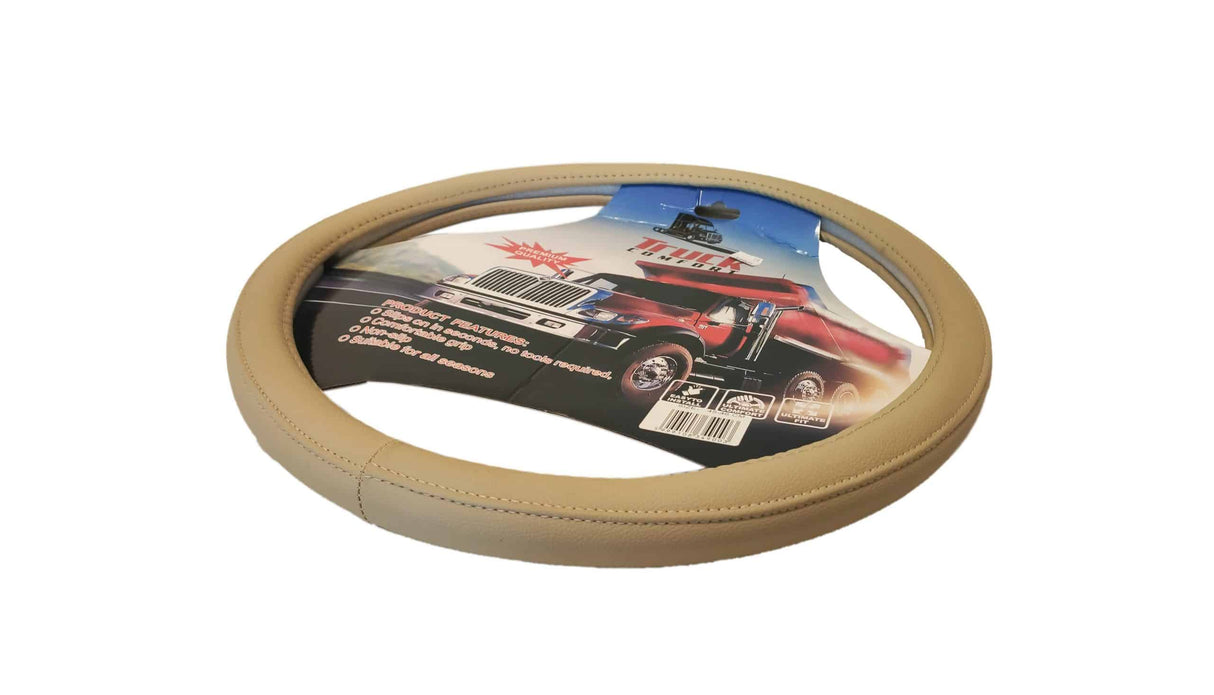 Housse de volant aspect cuir pour poids lourds