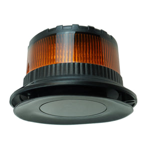 Luz LED ámbar intermitente con base magnética y conector para encendedor