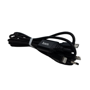 Univerzální USB kabel 4 v 1 Hoco X76, 1 m, černý