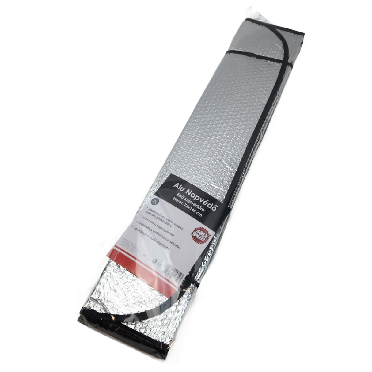 Hliníková clona na přední sklo 72×145 cm – ochrana proti slunci a námraze