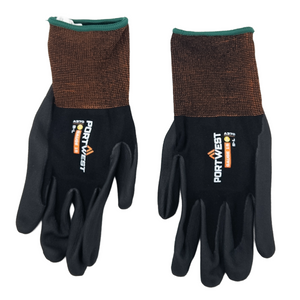 Guantes de trabajo transpirables Portwest con recubrimiento de nitrilo microespumado Talla L