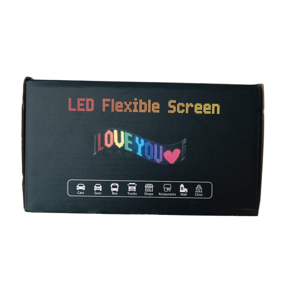 Set de pantalla LED flexible con animación de ojos y mando a distancia, 12V, 590x120mm