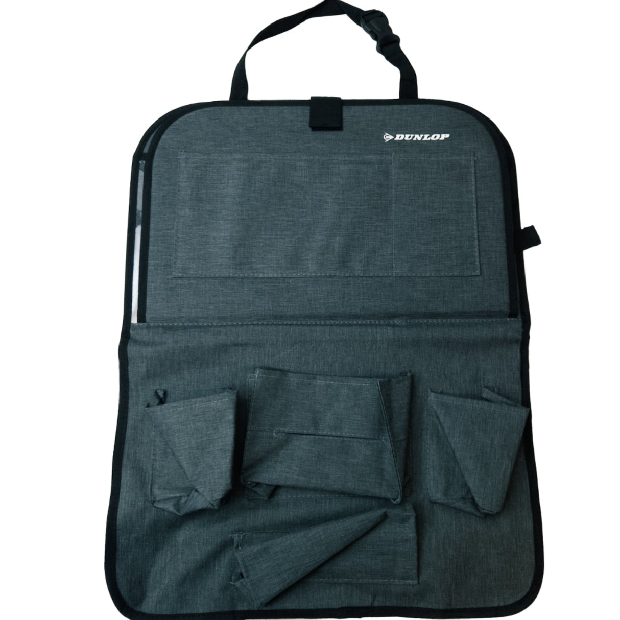 Organizzatore da Auto con Tasche e Vassoio Ribaltabile - Grigio