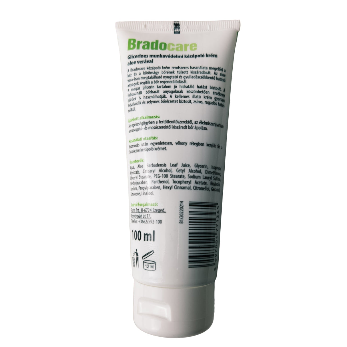 Ochranný krém na ruce s glycerinem a aloe vera 100 ml