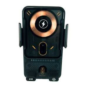 Držiak na telefón do auta s bezdrôtovým nabíjaním na mriežku ventilácie, 90° otočný