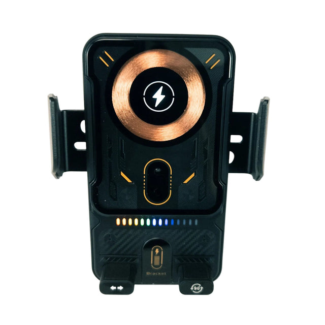 Držiak na telefón do auta s bezdrôtovým nabíjaním na mriežku ventilácie, 90° otočný