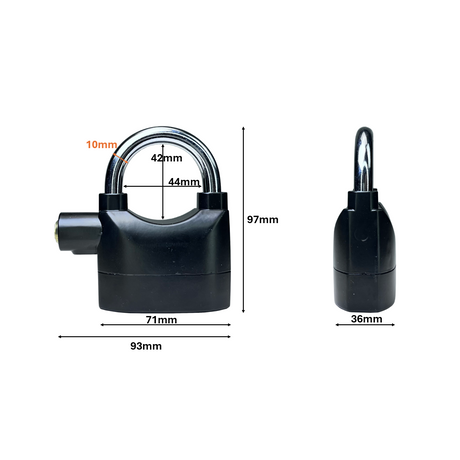 Cadeado de Segurança com Alarme Sonoro 110 dB