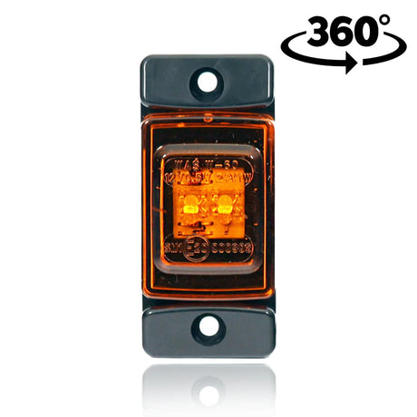 Kompakt LED pozicijska luč s stranskim ušesom