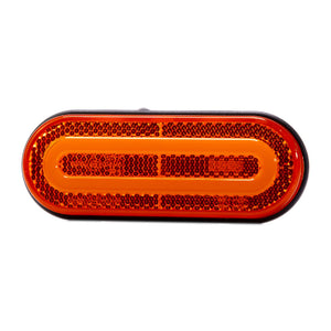 Lampă de poziție LED cu carcasă rotunjită, transparentă, 12-36V