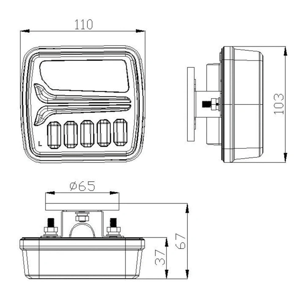 Bezdrôtové magnetické LED svetlá na príves – sada