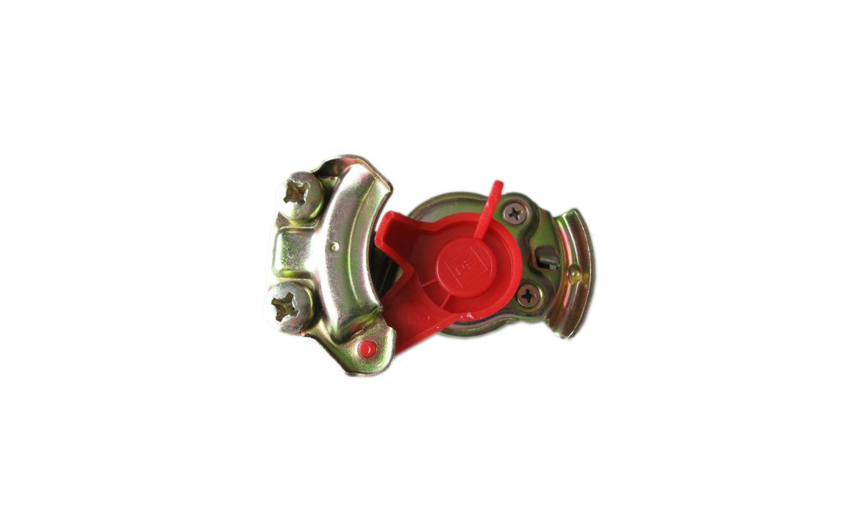 Acoplamento Pneumático M16x1.5 para Reboque – Sem Válvula, Vermelho