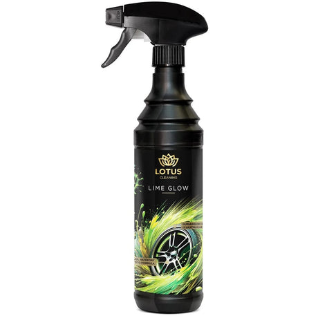 Soluție de curățare pentru jante și anvelope Lotus Lime Glow, 600 ml, neon verde