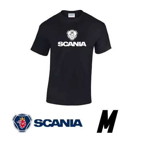 Camiseta Scania 100% Algodão – Preta