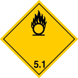 ADR Numbered Hazard Label Sticker