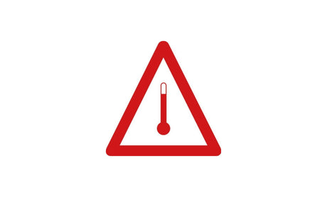 Αυτοκόλλητο ADR για Υλικά Υψηλής Θερμοκρασίας 22x22 εκ.