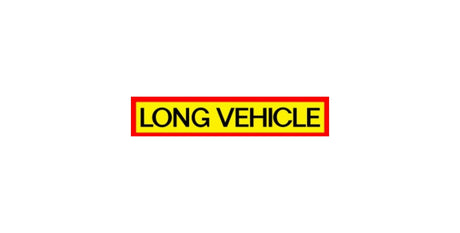 Adesivo Long Vehicle – Segnalazione per Veicoli Lunghi