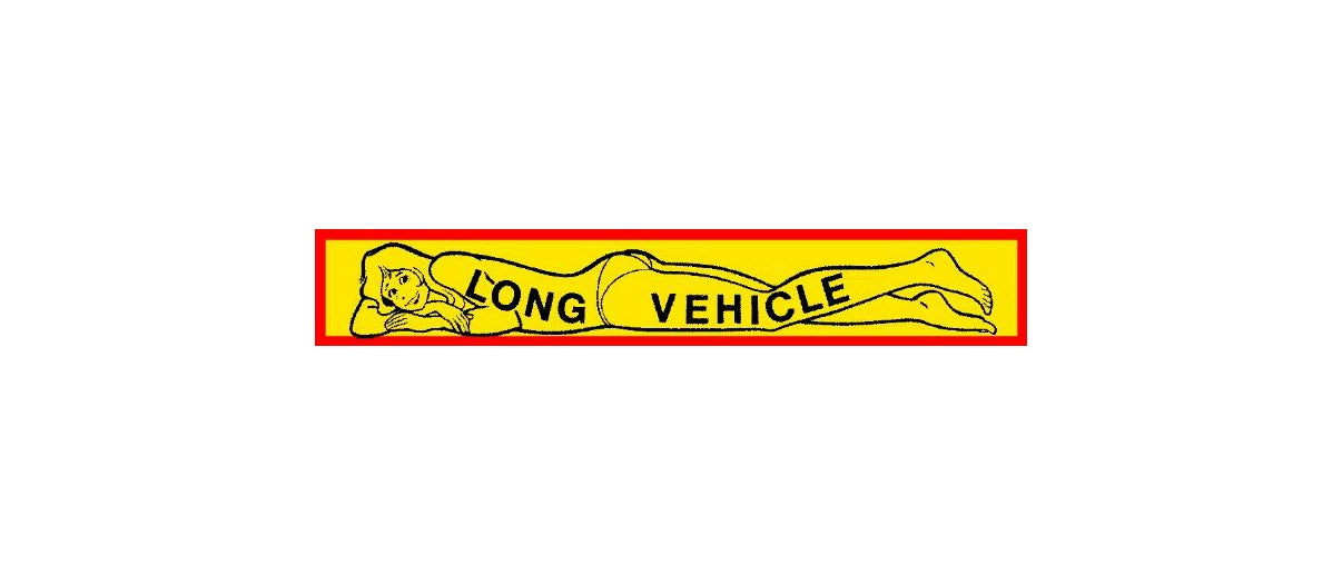 Sticker Long Vehicle cu model amuzant – 67 x 10 cm