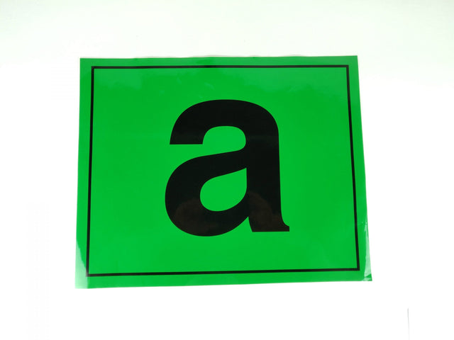 Samolepka "a (agricoli)" pro označení zemědělských produktů – 50 × 40 cm