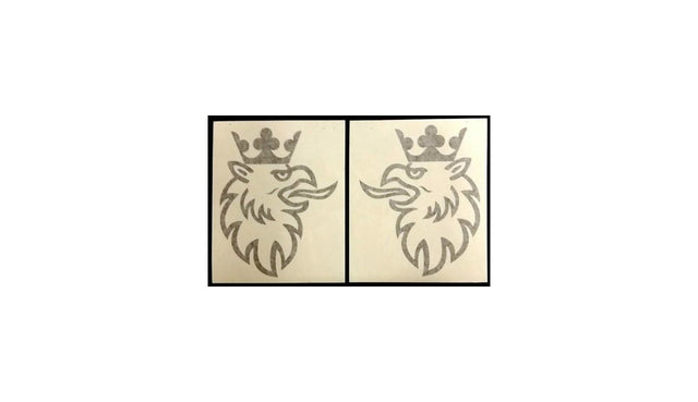 Stickers duo griffons couronnés (22,5 x 28,5 cm)