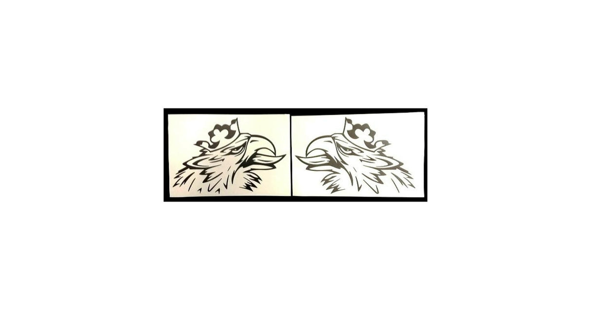 Stickers duo griffons couronnés (22,5 x 28,5 cm)