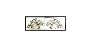 Stickers duo griffons couronnés (22,5 x 28,5 cm)