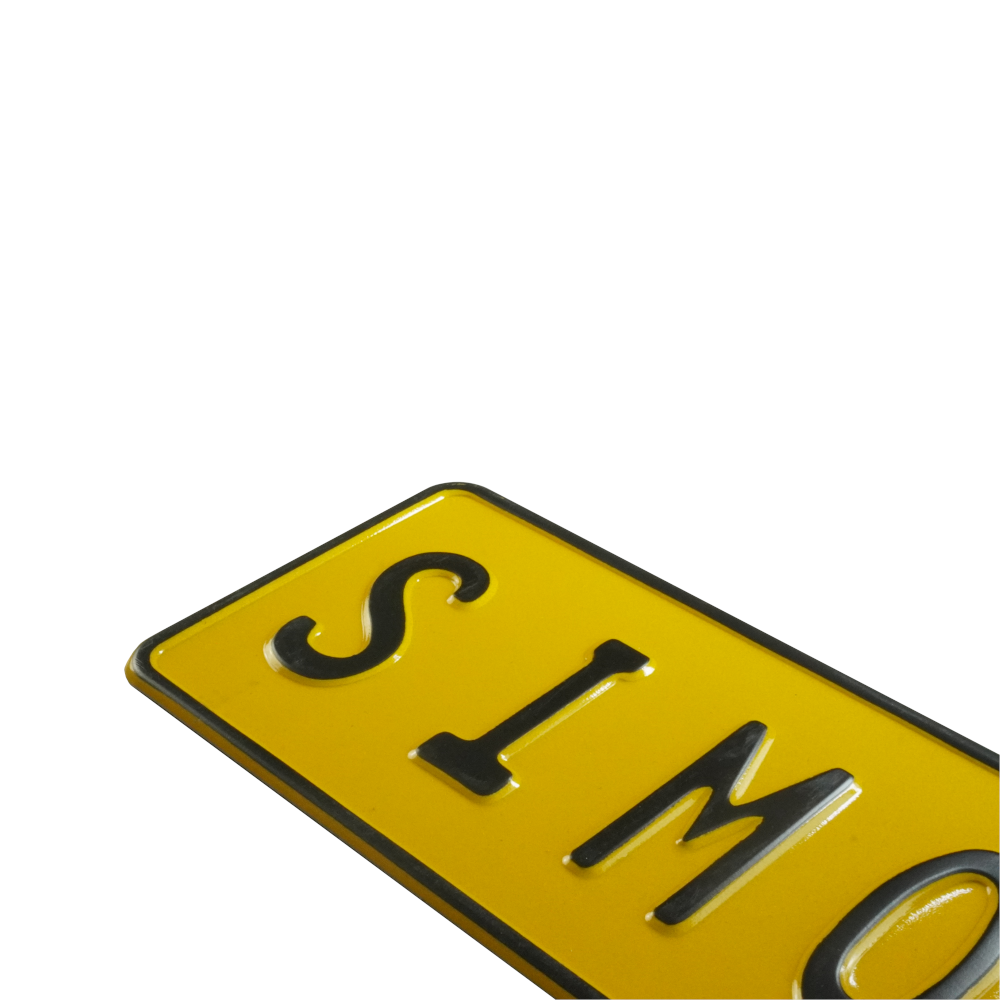 Targa Nome Personalizzata in Alluminio