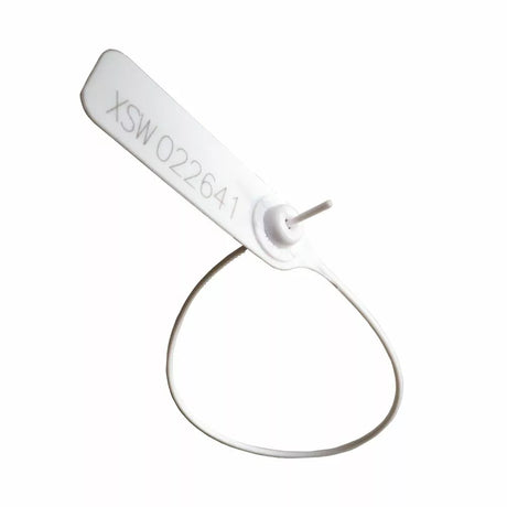 Lacre Plástico Numerado com Haste Cilíndrica – Branco