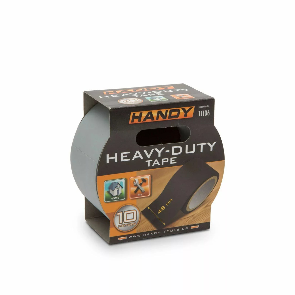 Bandă adezivă pentru prelate, argintie, 10m x 48mm