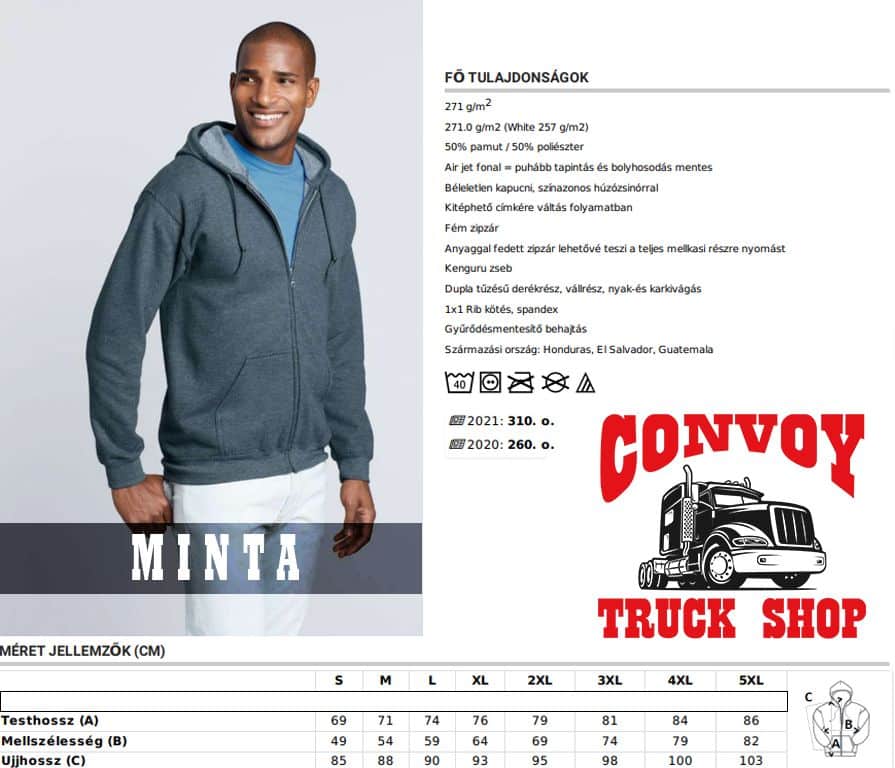 Hanorac negru cu glugă și logo Scania