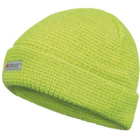 Gorro de Alta Visibilidade com Fios Refletivos – Amarelo Neon
