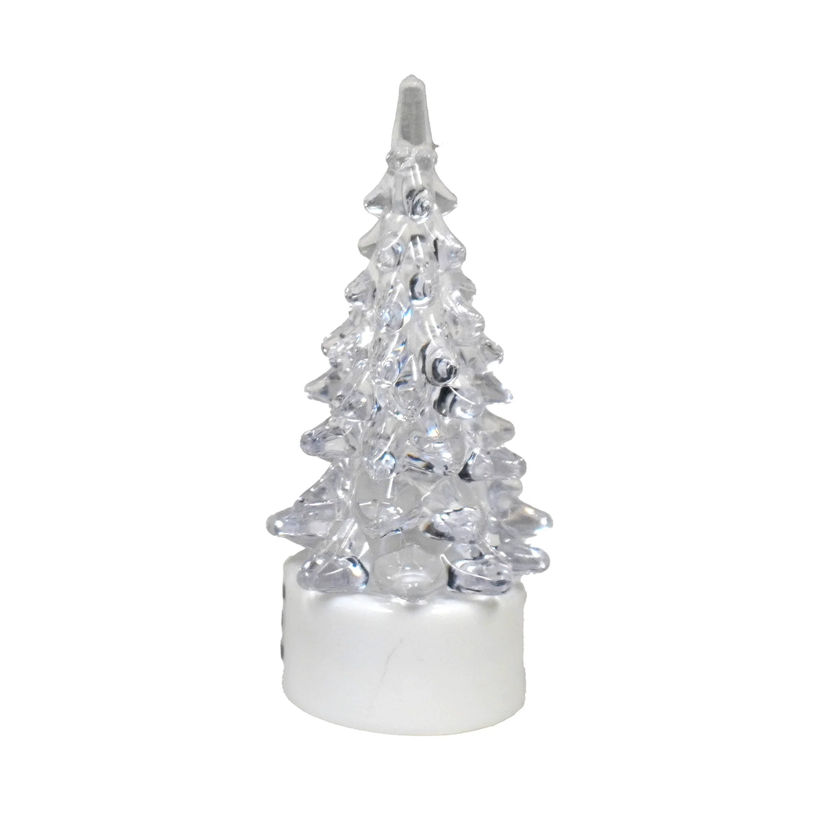 Déco de Noël : Sapin LED multicolore 9 cm