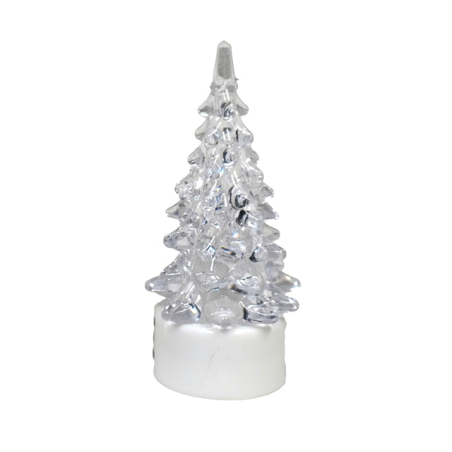 Déco de Noël : Sapin LED multicolore 9 cm