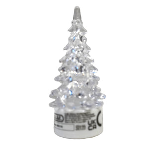 Déco de Noël : Sapin LED multicolore 9 cm