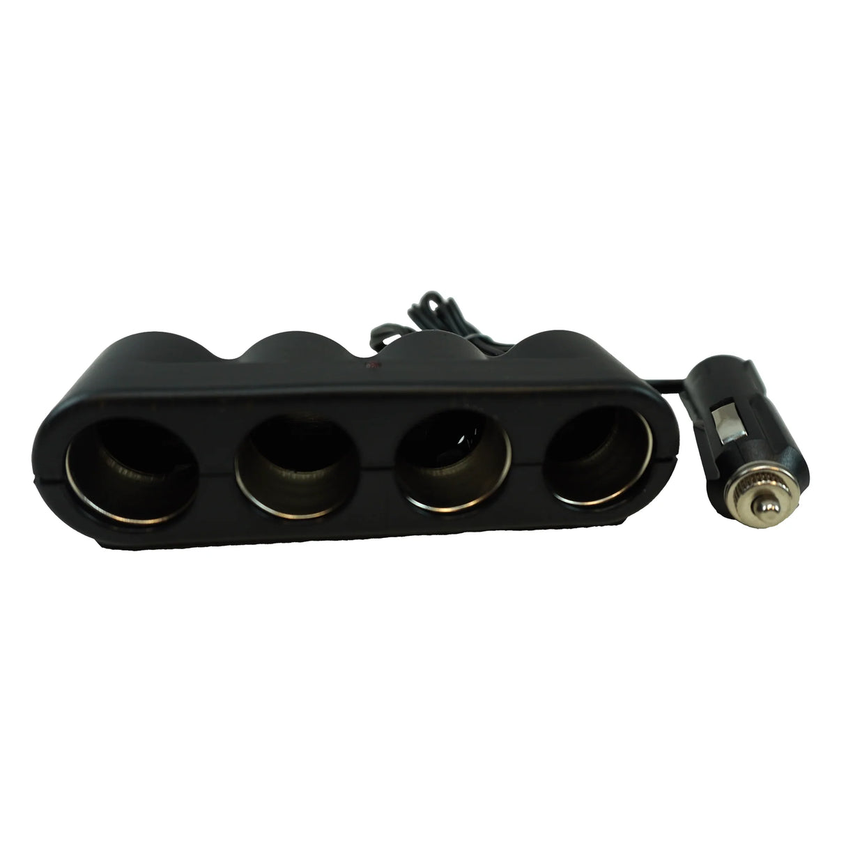 4-Socket Car Cigarette Lighter Splitter with Red LED Indicator