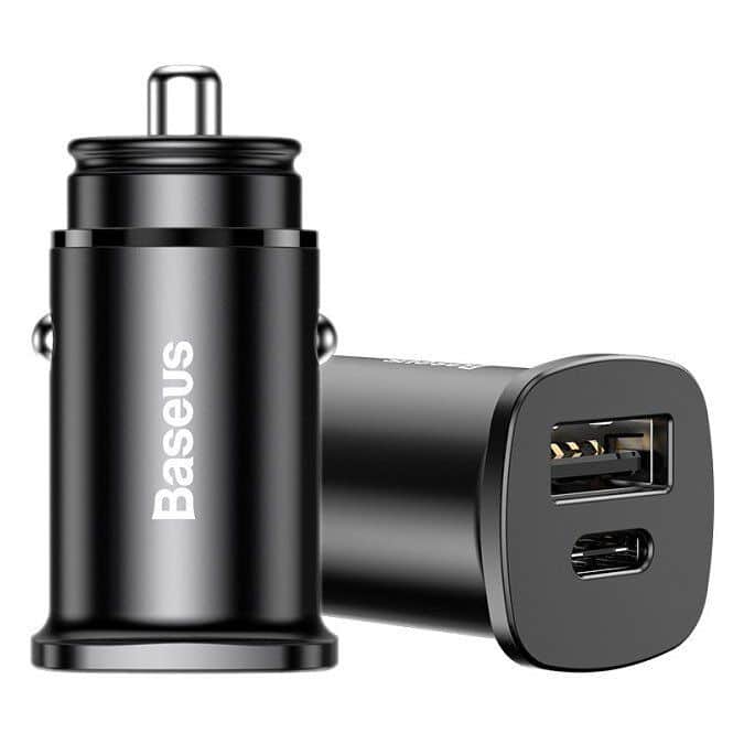 Baseus Square Metal 30W autoadapter s USB-A i USB-C izlazima