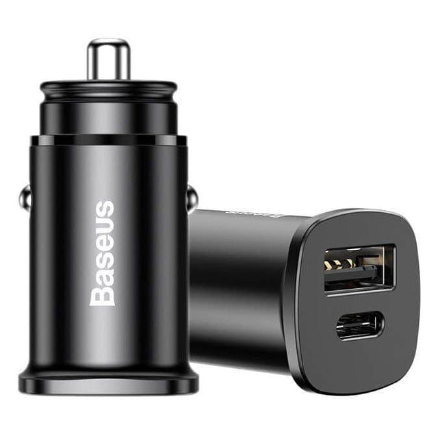 Baseus Square Metal 30W autoadapter s USB-A i USB-C izlazima