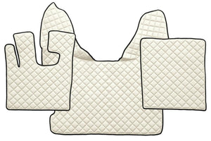 Tapis de cabine en similicuir matelassé sur mesure pour DAF XF 105 Automatique