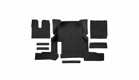 Steppte Kunstleder-Fußmatte für MAN TGX Automatik (2018–2020) – Ein Schubfach