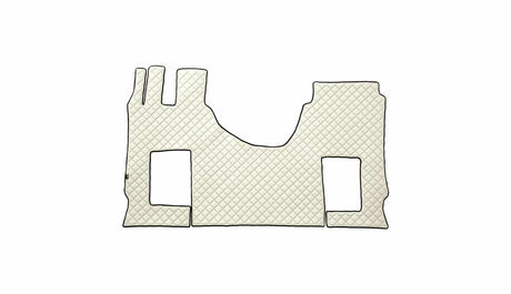 Steppte Kunstleder-Fußmatte für Mercedes-Benz Actros MP4 mit fester Beifahrersitzbank