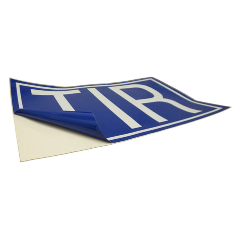 TIR označení – samolepka, pevná nebo skládací tabule 400 × 250 mm