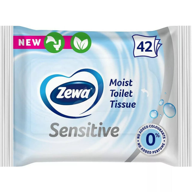 Zewa Flushable Moist Toilet Wipes 42 pcs