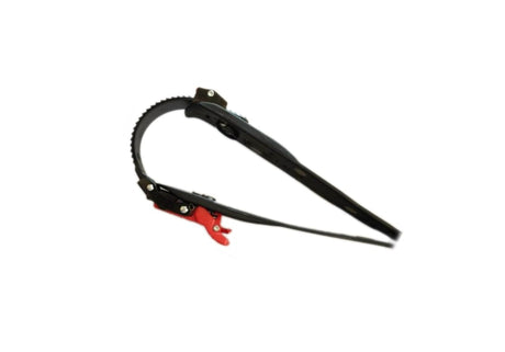 Soporte interior con cierre de carraca para extintor