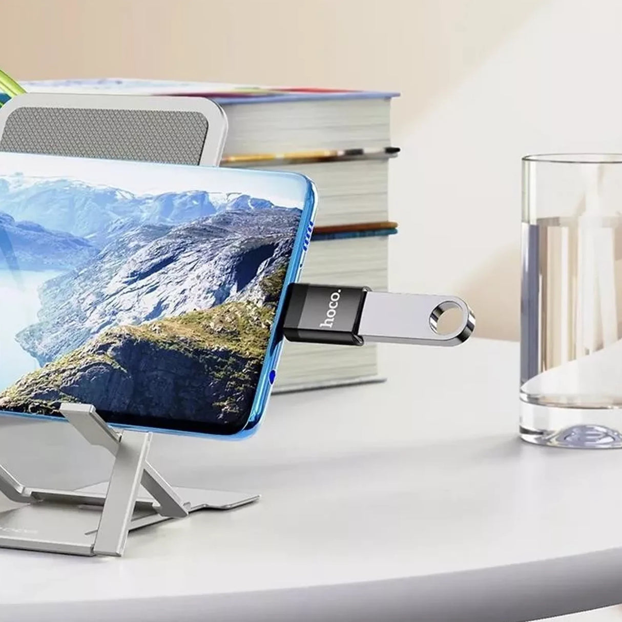 HOCO UA17 USB-C / USB 3.0 adaptér, černý